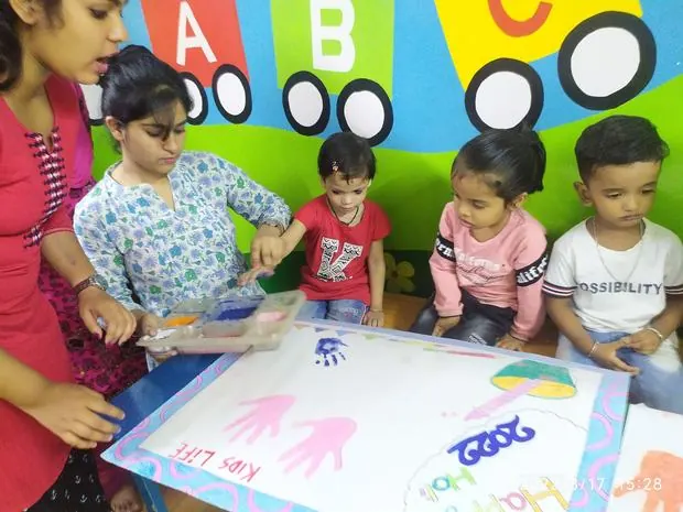 Handprint art activity