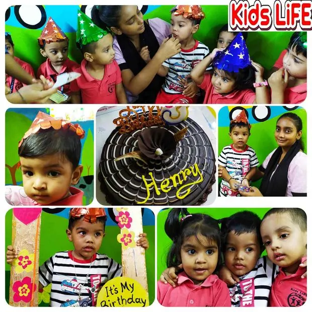 Cake celebration collage